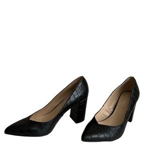 Liz Claiborne Womens Haslett
Slip-on V -cut Pointed Toe Block Heel Pumps
